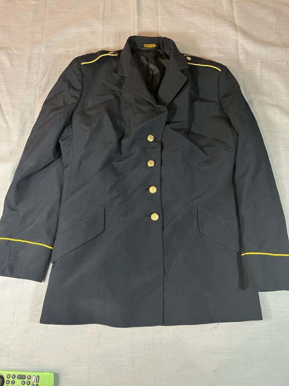 US Army Women's ASU Service Uniform Coat Black Jacket Gold Trim